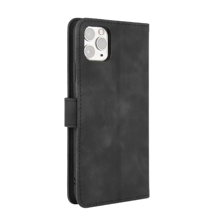 Solid Color Skin Feel Magnetic Buckle Horizontal Flip Calf Texture PU Leather Case with Holder & Card Slots & Wallet