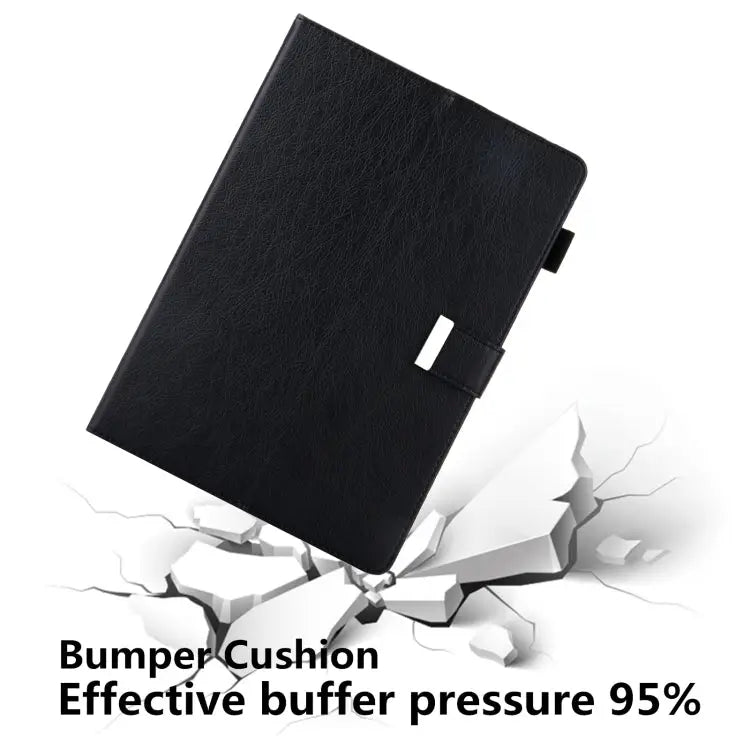 Solid Color Small Metal Buckle Leather Smart Tablet Case For iPad 10th Gen 10.9 2022 - Apple Accessories