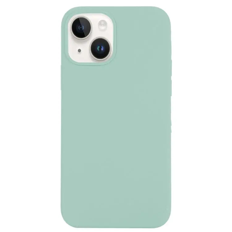 Solid Silicone Phone Case For iPhone 14 For iPhone 14 Plus - For iPhone 14 Plus / Emerald Green - Apple Accessories