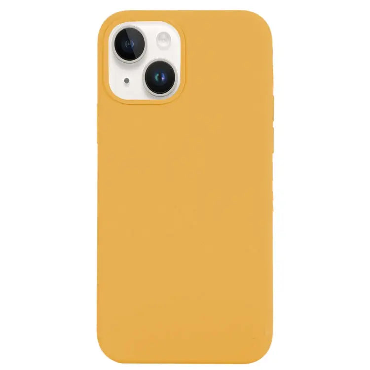 Solid Silicone Phone Case For iPhone 14 For iPhone 14 Plus - For iPhone 14 Plus / Gold - Apple Accessories