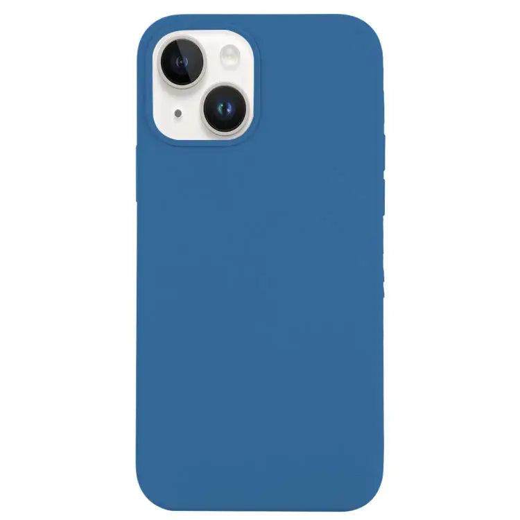 Solid Silicone Phone Case For iPhone 14 For iPhone 14 Plus - For iPhone 14 / Sea Blue - Apple Accessories