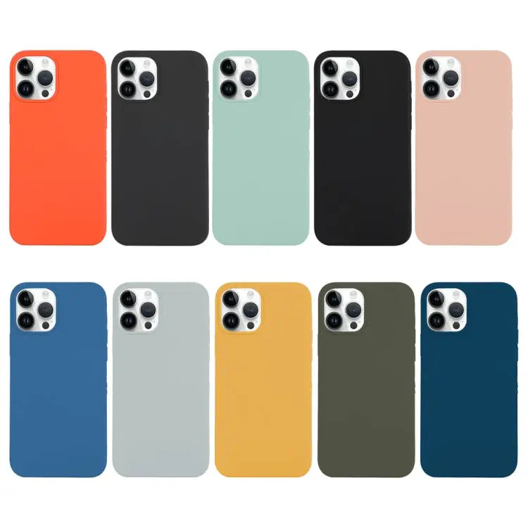 Solid Silicone Phone Case For iPhone 14 Pro For iPhone 14 Pro Max - Apple Accessories