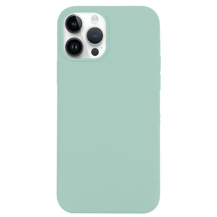 Solid Silicone Phone Case For iPhone 14 Pro For iPhone 14 Pro Max - For iPhone 14 Pro Max / Emerald Green - Apple