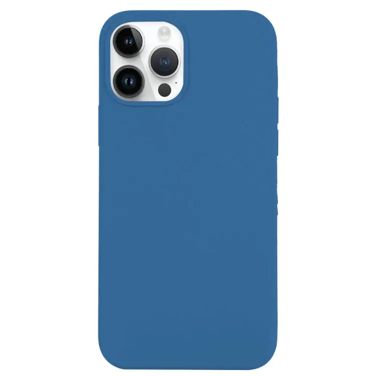 Solid Silicone Phone Case For iPhone 14 Pro For iPhone 14 Pro Max - For iPhone 14 Pro / Sea Blue - Apple Accessories