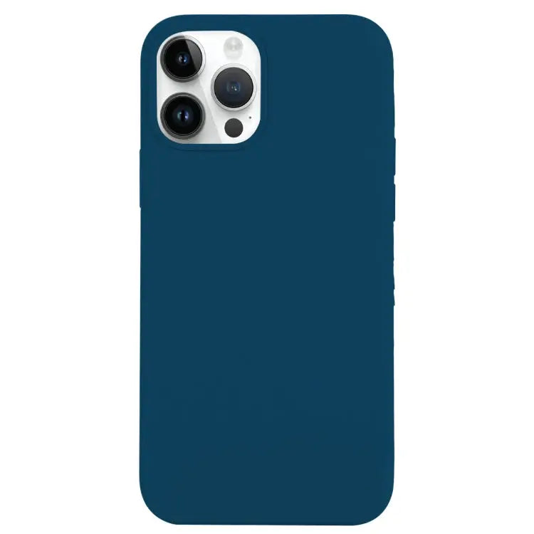 Solid Silicone Phone Case For iPhone 14 Pro For iPhone 14 Pro Max - For iPhone 14 Pro Max / Xingyu Blue - Apple