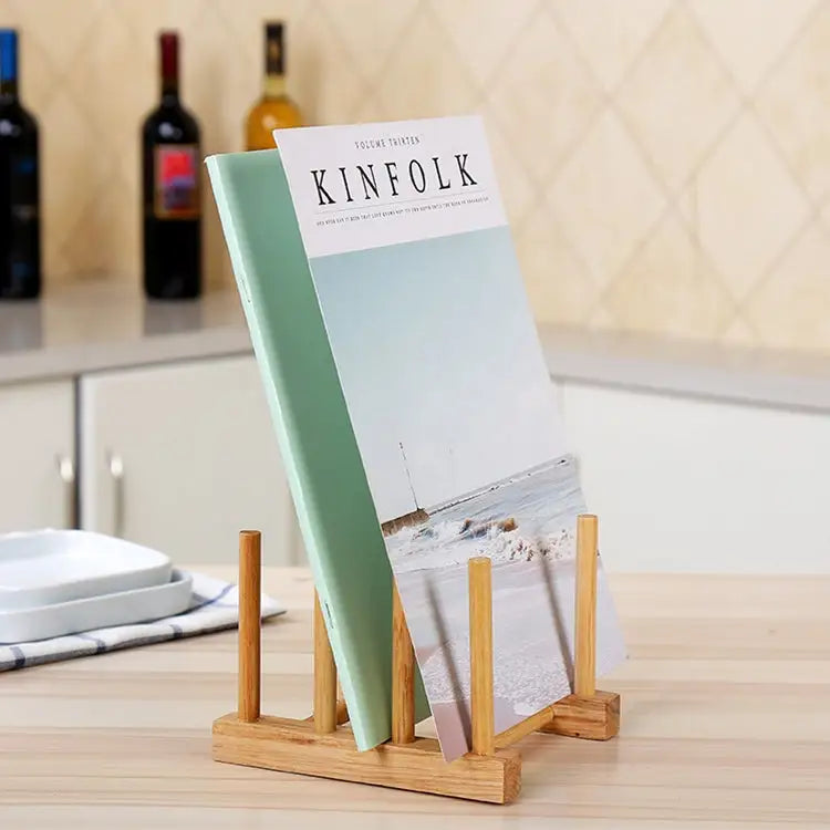 Solid Wood Dish Drip Rack Plate Holder Size: 14x12x10cm 3 Grid - 3 Grid