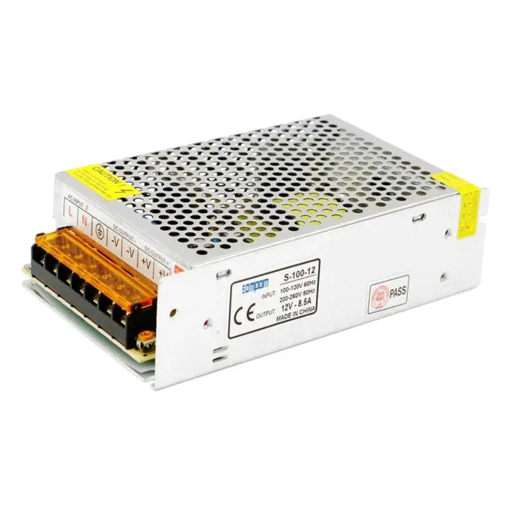 SOMPOM S-100-12 100W 12V 8.5A Iron Shell Driver LED Light Strip Lighting Monitor Power Supply 100W 8.5A - 100W 8.5A