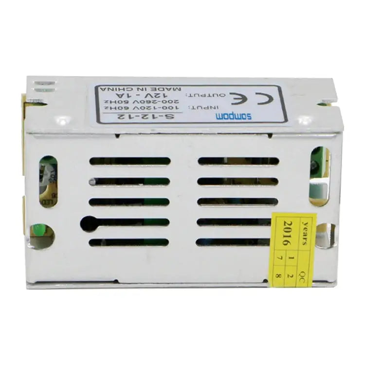 SOMPOM S-12-12 12W 12V 1A Iron Shell Driver LED Light Strip Lighting Monitor Power Supply 12W 1A - 12W 1A