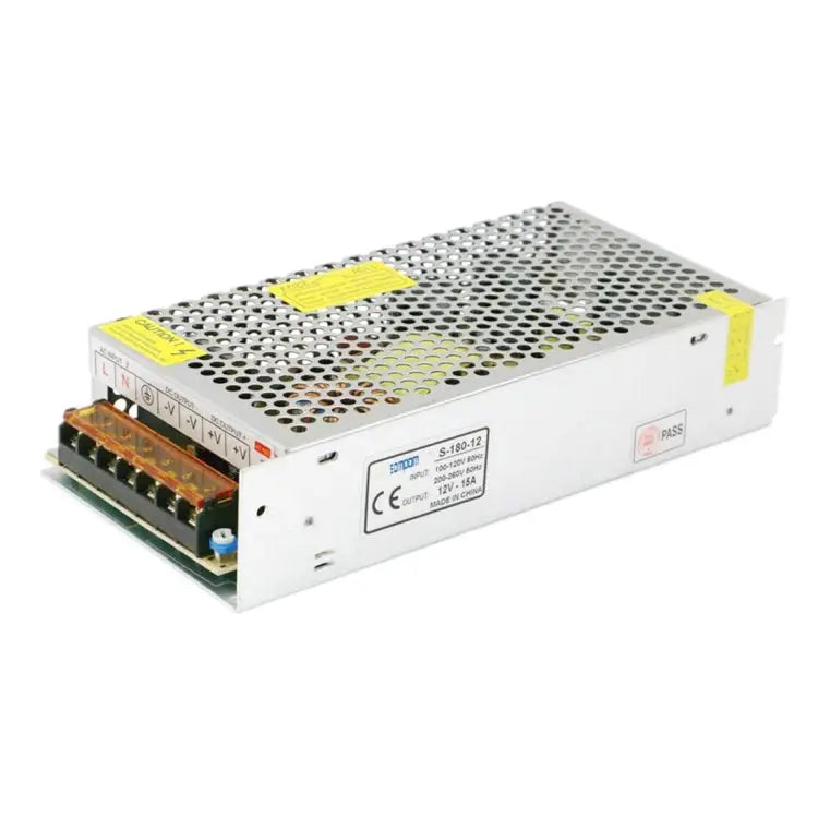 SOMPOM S-180-12 180W 12V 15A Iron Shell Driver LED Light Strip Lighting Monitor Power Supply 180W 15A - 180W 15A