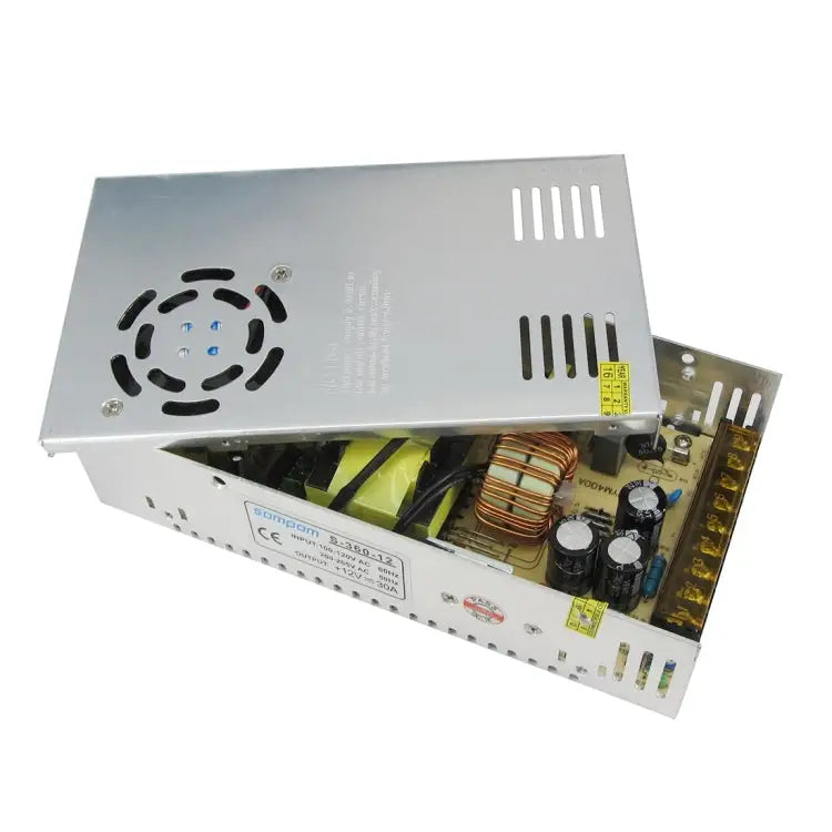 SOMPOM S-360-12 360W 12V 30A Iron Shell Driver LED Light Strip Lighting Monitor Power Supply 360W 30A - 360W 30A
