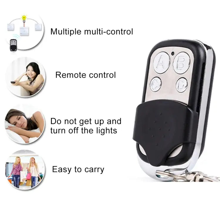 Sonoff Smart 433MHz Wireless 4 Buttons Metal Remote Controller Remote Control Distance: 20-30m 433MHz Remote Controller
