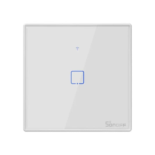 Sonoff T2 Touch 86mm Tempered Glass Panel Wall Switch Smart Home Light Touch Switch Compatible with Alexa and Google