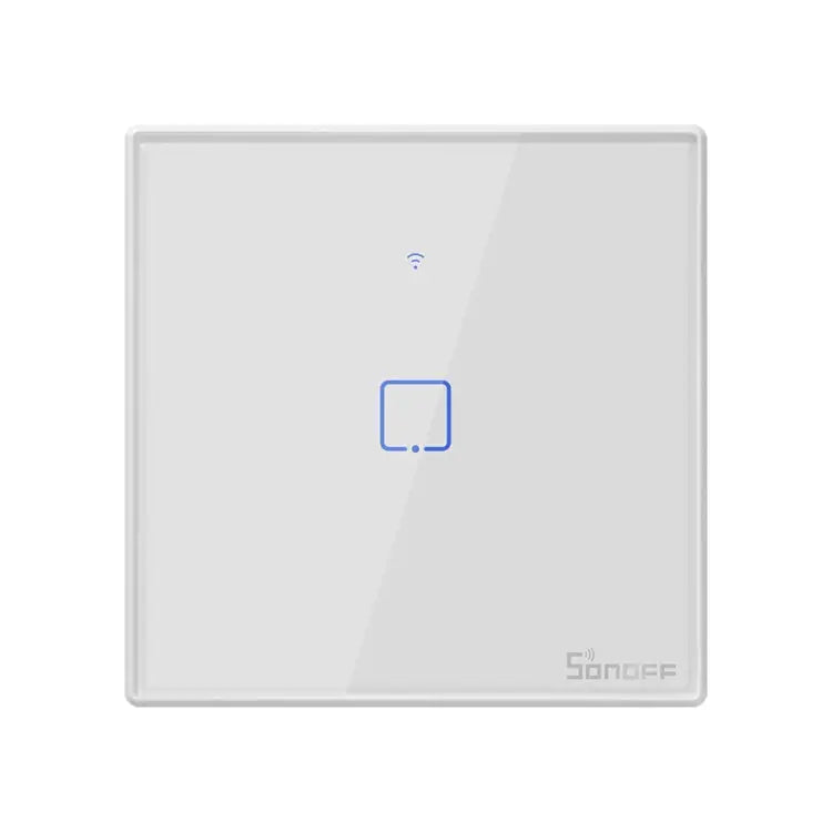 Sonoff T2 Touch 86mm Tempered Glass Panel Wall Switch Smart Home Light Touch Switch Compatible with Alexa and Google