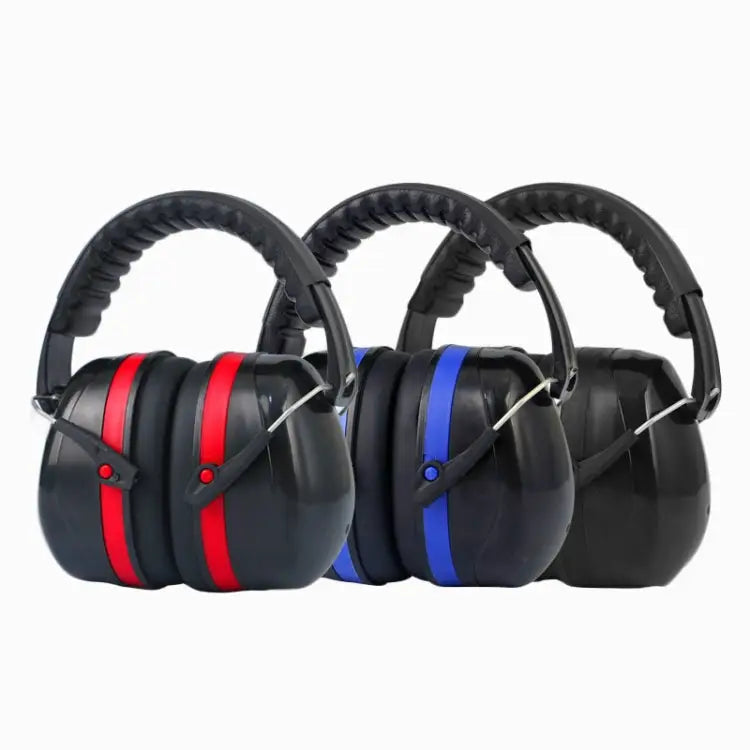 Soundproof Earmuffs Noise-Proof Sleep Earmuffs Industrial Protective Earmuffs Ear Caps Red Black Blue Black Black