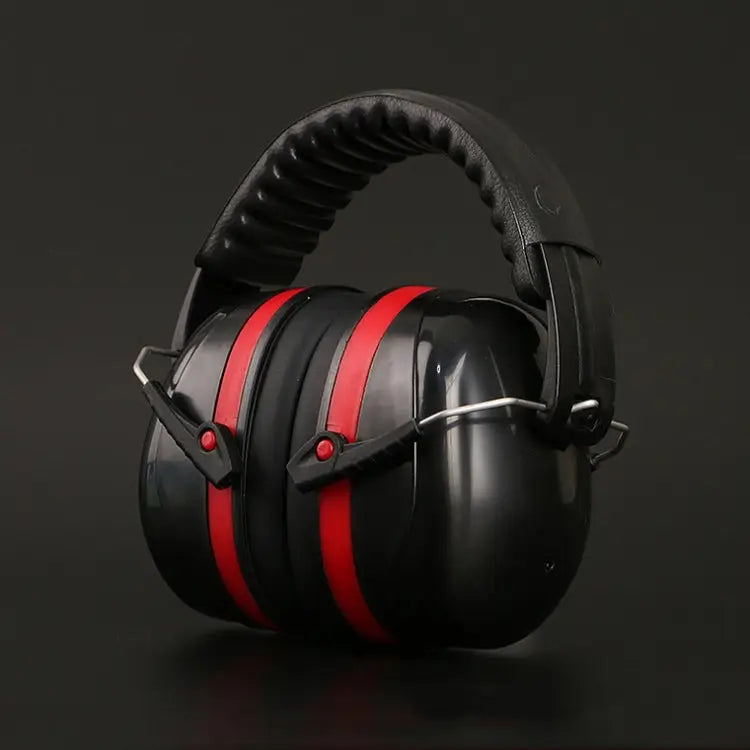 Soundproof Earmuffs Noise-Proof Sleep Earmuffs Industrial Protective Earmuffs Ear Caps Red Black Blue Black Black