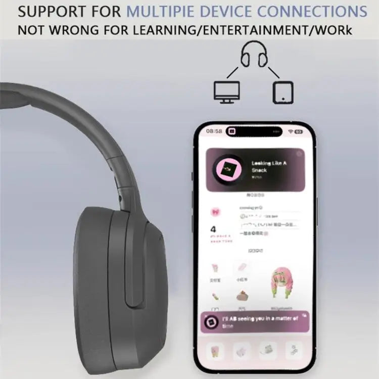 SOYTO P2963 Bluetooth Wireless Headset Noise Reduction Mobile Phone Game Headset P2963 - P2963 / Pink - Apple