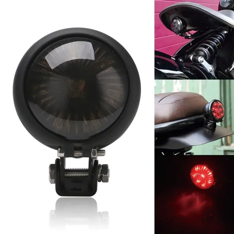 Speedpark 12V Motorcycle Modified Tail Light Brake Light for Harley - For Harley(Black) / Black