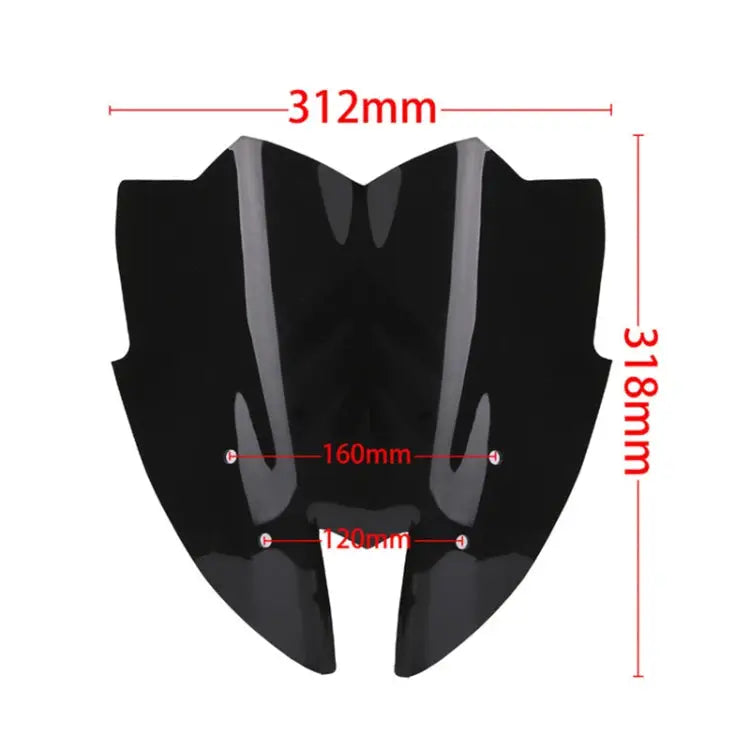 Speedpark Motorcycle Front Windshield for Kawasaki Z800 / ZR800 2013-2015 Front Windshield - Front Windshield