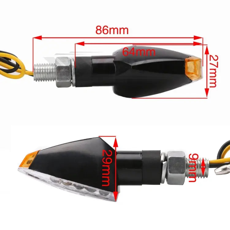 Speedpark Motorcycle Modified Turn Signal Light Triangular Arrow Turning Reminder Light HF036 - HF036