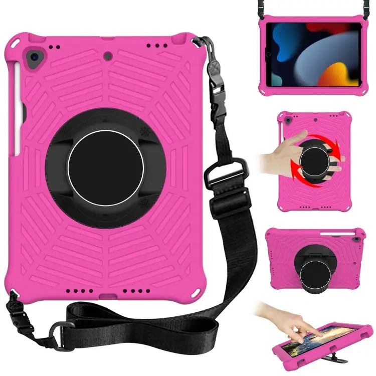 Spider King EVA Protective Case with Adjustable Shoulder Strap & Holder & Pen Slot For iPad 9.7 2018 & 2017 / Pro 9.7