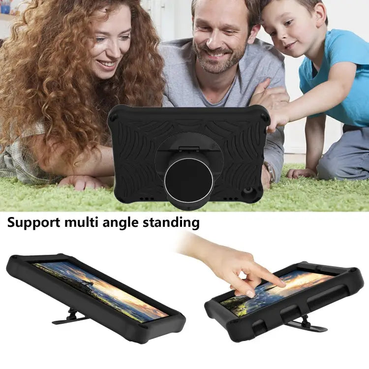 Spider King EVA Protective Case with Adjustable Shoulder Strap & Holder For Amazon Kindle Fire HD 8 2020 For iPad Mini