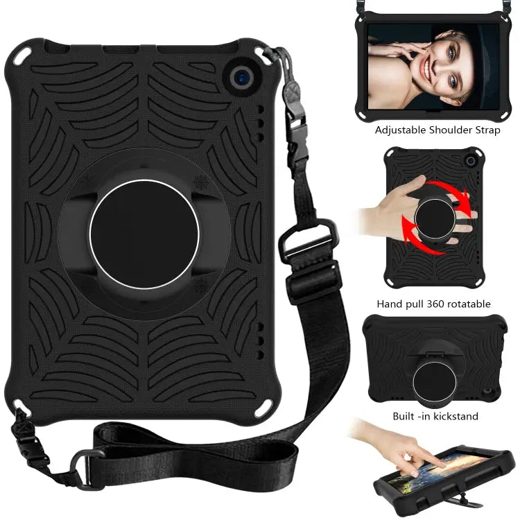 Spider King EVA Protective Case with Adjustable Shoulder Strap & Holder For Amazon Kindle Fire HD 8 2020 For iPad Mini