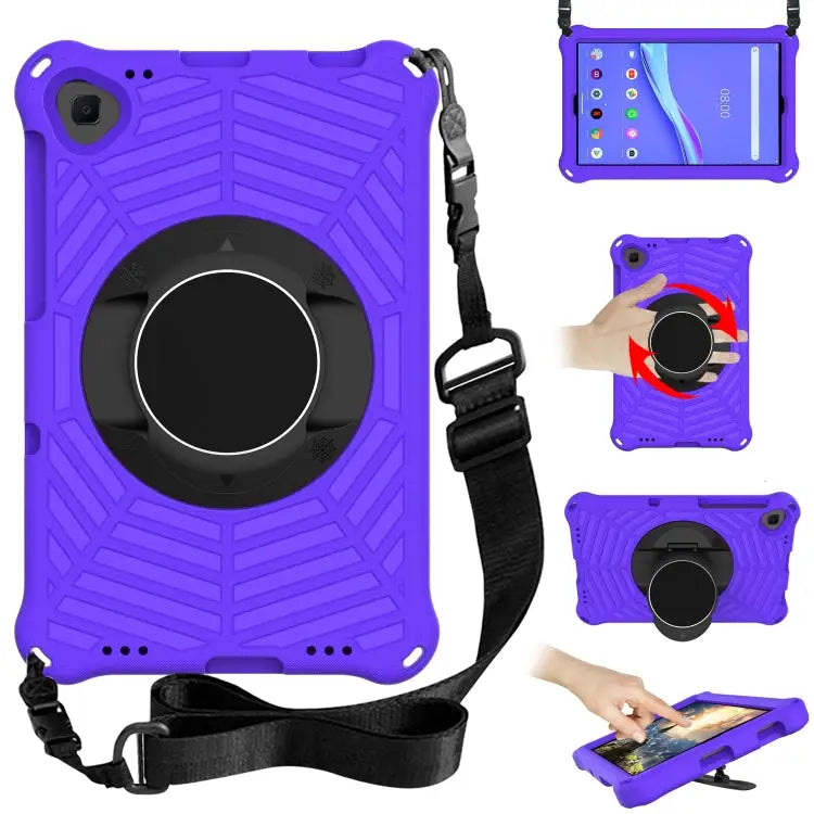 Spider King EVA Protective Case with Adjustable Shoulder Strap & Holder For Lenovo M10 Plus TB-X606F For Lenovo M10 FHD