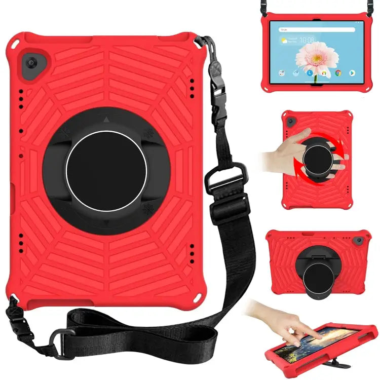 Spider King EVA Protective Case with Adjustable Shoulder Strap & Holder For Lenovo M10 Plus TB-X606F For Lenovo M10 FHD
