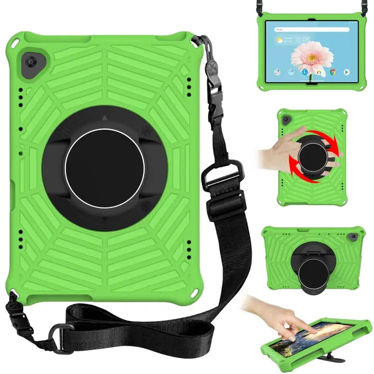 Spider King EVA Protective Case with Adjustable Shoulder Strap & Holder For Lenovo M10 Plus TB-X606F For Lenovo M10 FHD