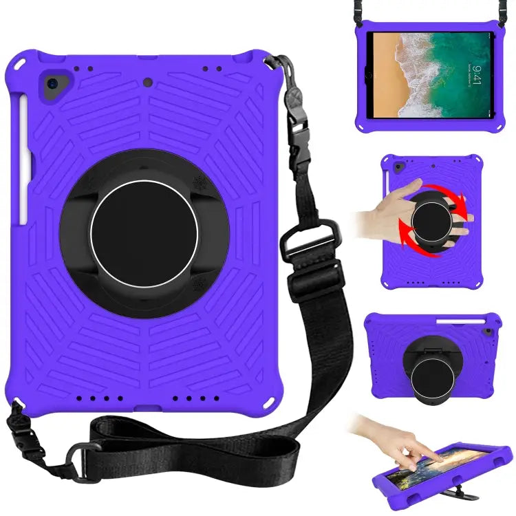 Spider King EVA Protective Case with Adjustable Shoulder Strap & Holder & Pen Slot For iPad 9.7 2018 & 2017 / Pro 9.7