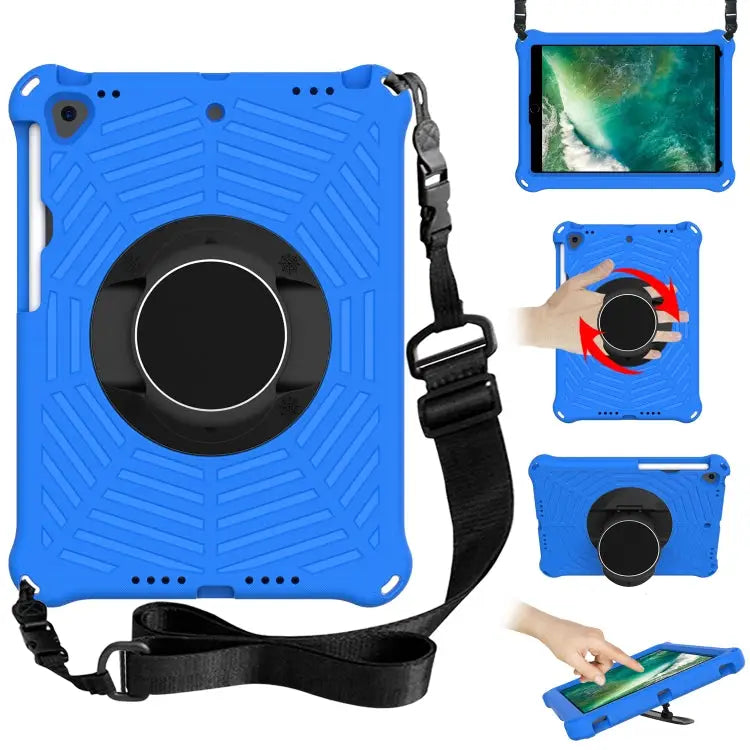 Spider King EVA Protective Case with Adjustable Shoulder Strap & Holder & Pen Slot For iPad 9.7 2018 & 2017 / Pro 9.7