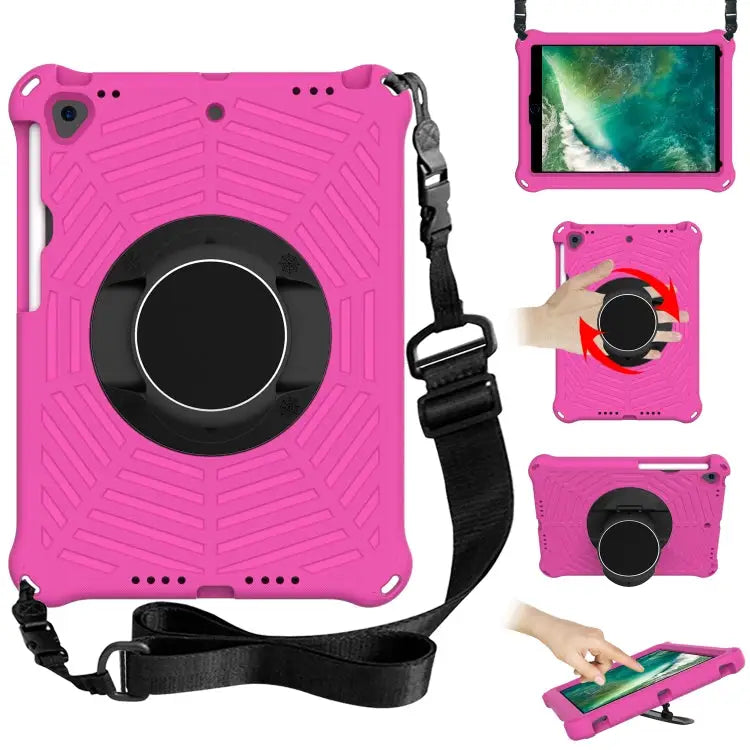 Spider King EVA Protective Case with Adjustable Shoulder Strap & Holder & Pen Slot For iPad 9.7 2018 & 2017 / Pro 9.7