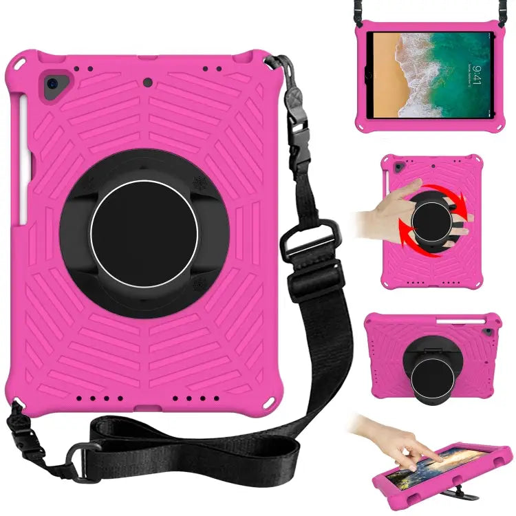 Spider King EVA Protective Case with Adjustable Shoulder Strap & Holder & Pen Slot For iPad 9.7 2018 & 2017 / Pro 9.7