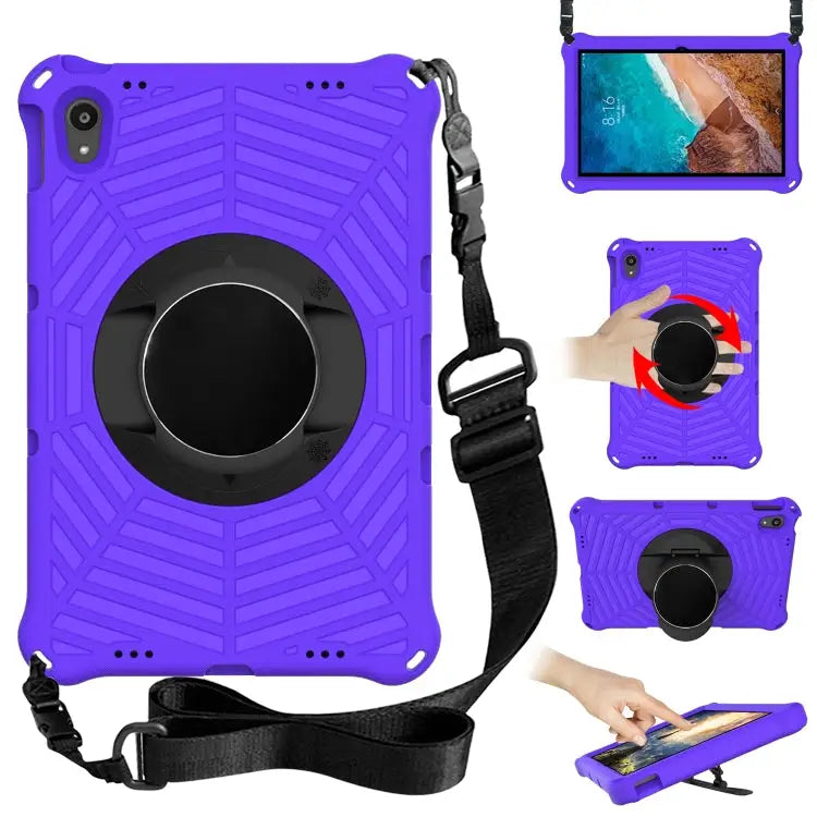 Spider King EVA Protective Case with Adjustable Shoulder Strap & Holder For Lenovo M10 Plus TB-X606F For Lenovo M10 FHD