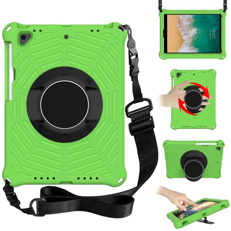 Spider King EVA Protective Case with Adjustable Shoulder Strap & Holder & Pen Slot For iPad 9.7 2018 & 2017 / Pro 9.7