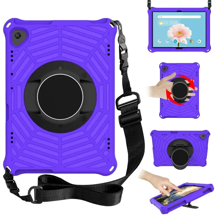 Spider King EVA Protective Case with Adjustable Shoulder Strap & Holder For Lenovo M10 Plus TB-X606F For Lenovo M10 FHD
