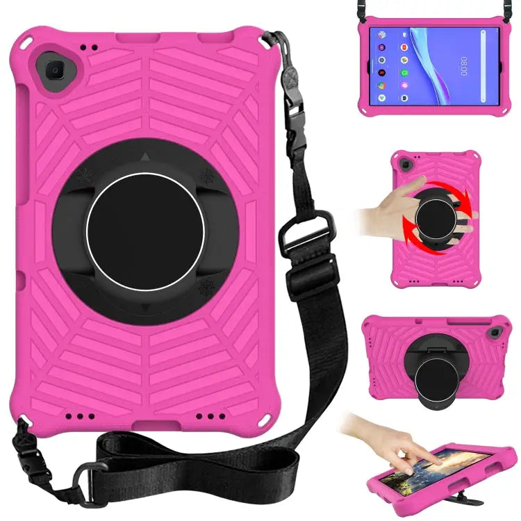 Spider King EVA Protective Case with Adjustable Shoulder Strap & Holder For Lenovo M10 Plus TB-X606F For Lenovo M10 FHD