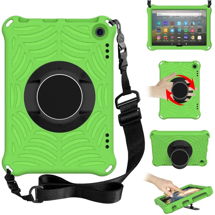 Spider King EVA Protective Case with Adjustable Shoulder Strap & Holder For Amazon Kindle Fire HD 8 2020 For iPad Mini