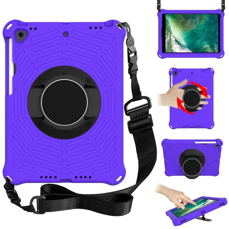 Spider King EVA Protective Case with Adjustable Shoulder Strap & Holder & Pen Slot For iPad 9.7 2018 & 2017 / Pro 9.7