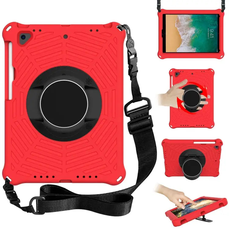 Spider King EVA Protective Case with Adjustable Shoulder Strap & Holder & Pen Slot For iPad 9.7 2018 & 2017 / Pro 9.7