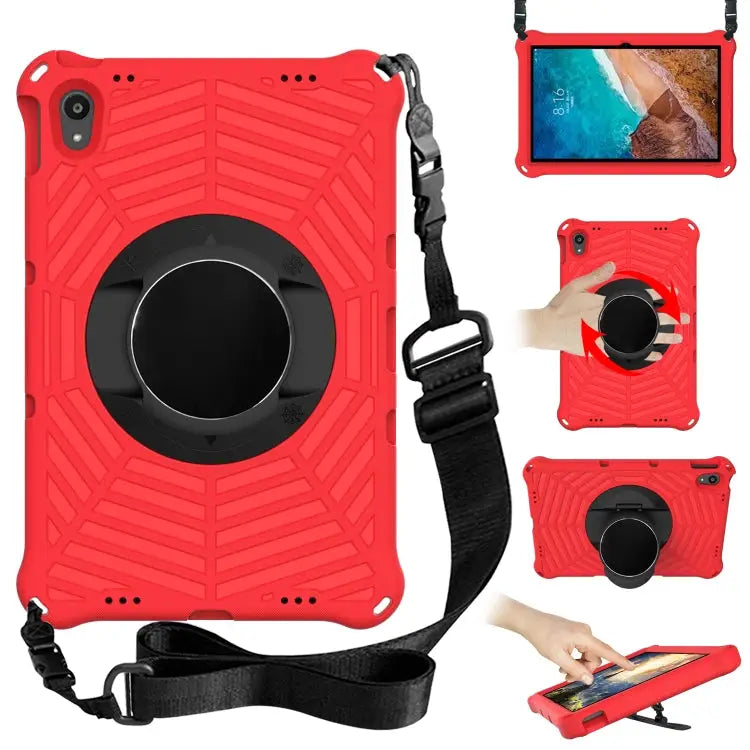 Spider King EVA Protective Case with Adjustable Shoulder Strap & Holder For Lenovo M10 Plus TB-X606F For Lenovo M10 FHD