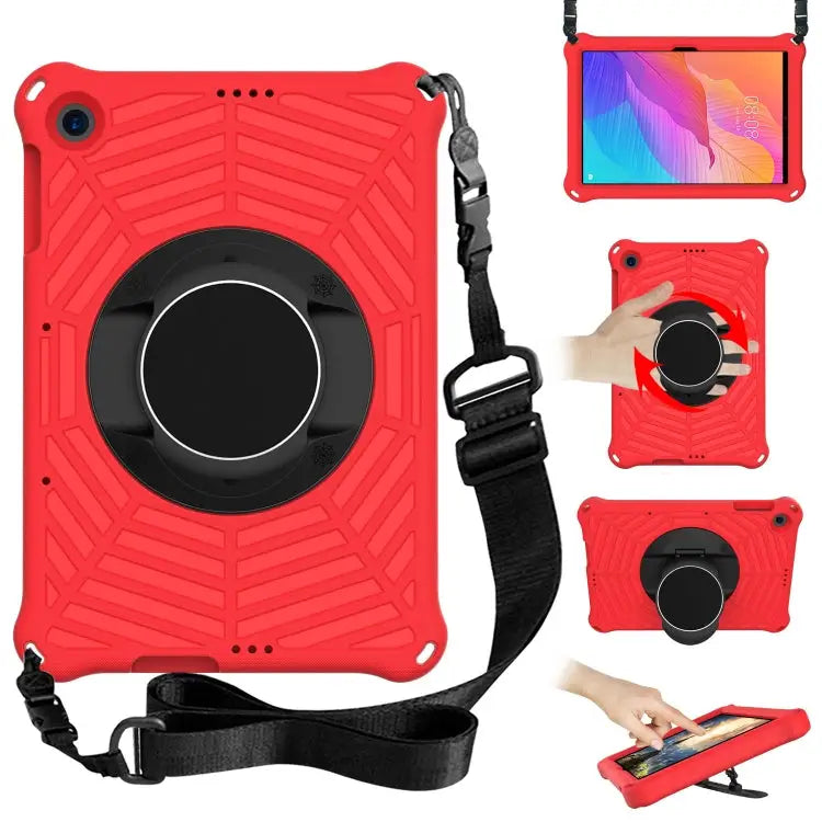 Spider King EVA Protective Case with Adjustable Shoulder Strap & Holder For Huawei MediaPad T5 For Huawei MatePad T 8