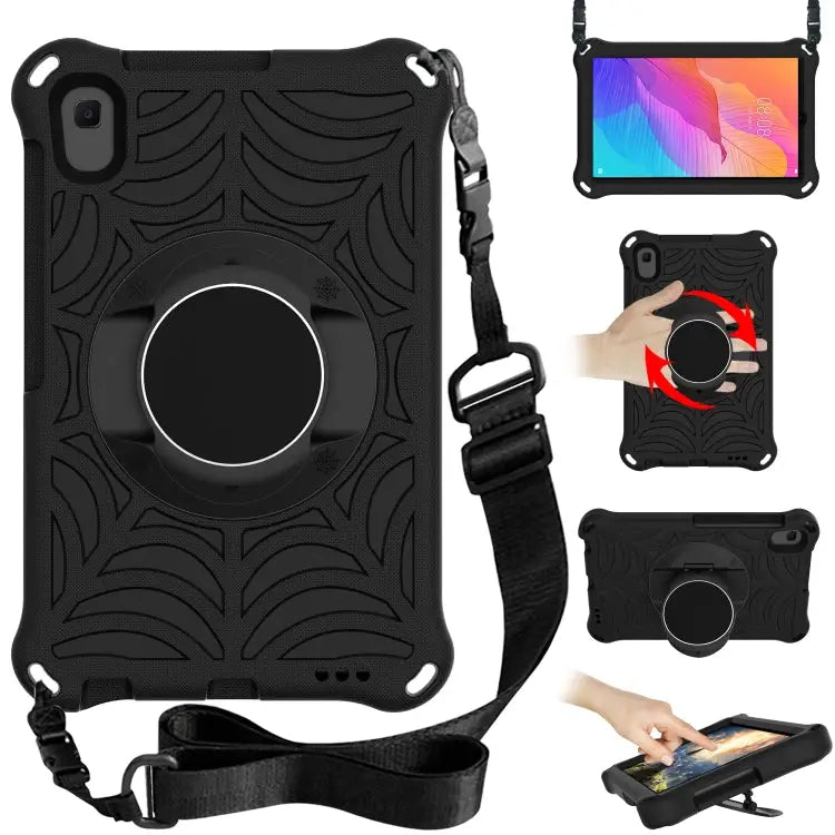 Spider King EVA Protective Case with Adjustable Shoulder Strap & Holder For Huawei MediaPad T5 For Huawei MatePad T 8