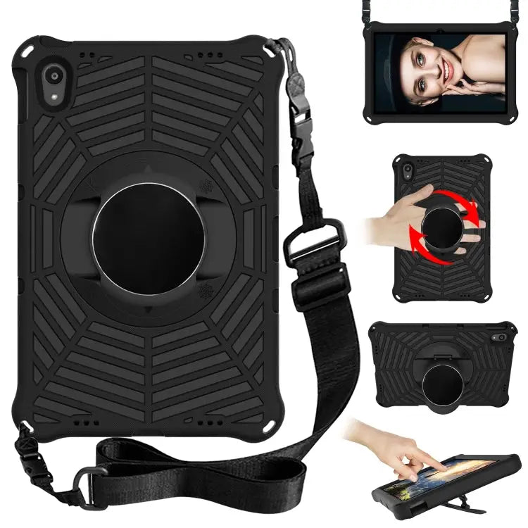 Spider King EVA Protective Case with Adjustable Shoulder Strap & Holder For Lenovo M10 Plus TB-X606F For Lenovo M10 FHD