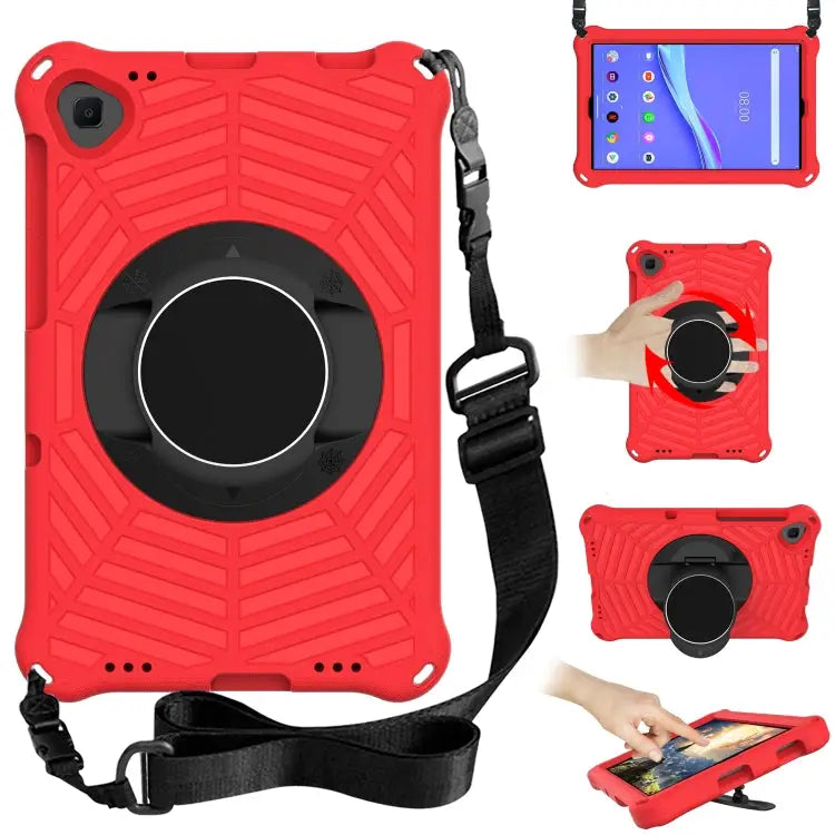 Spider King EVA Protective Case with Adjustable Shoulder Strap & Holder For Lenovo M10 Plus TB-X606F For Lenovo M10 FHD