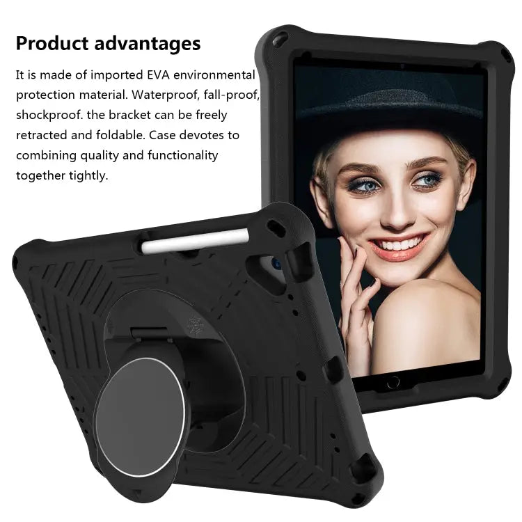 Spider King EVA Protective Case with Adjustable Shoulder Strap & Holder & Pen Slot For iPad 9.7 2018 & 2017 / Pro 9.7