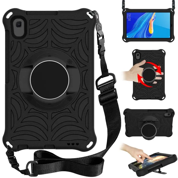 Spider King EVA Protective Case with Adjustable Shoulder Strap & Holder For Amazon Kindle Fire HD 8 2020 For iPad Mini