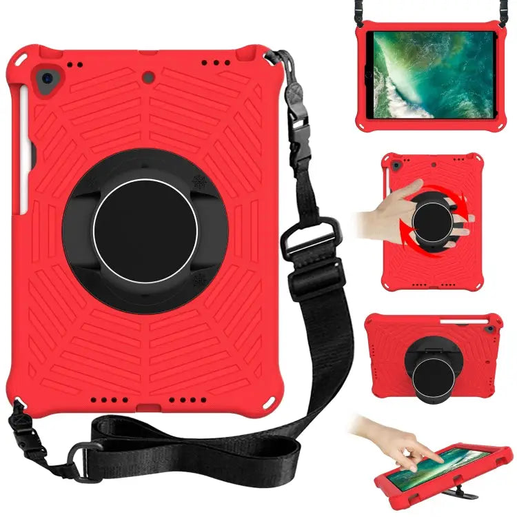 Spider King EVA Protective Case with Adjustable Shoulder Strap & Holder & Pen Slot For iPad 9.7 2018 & 2017 / Pro 9.7