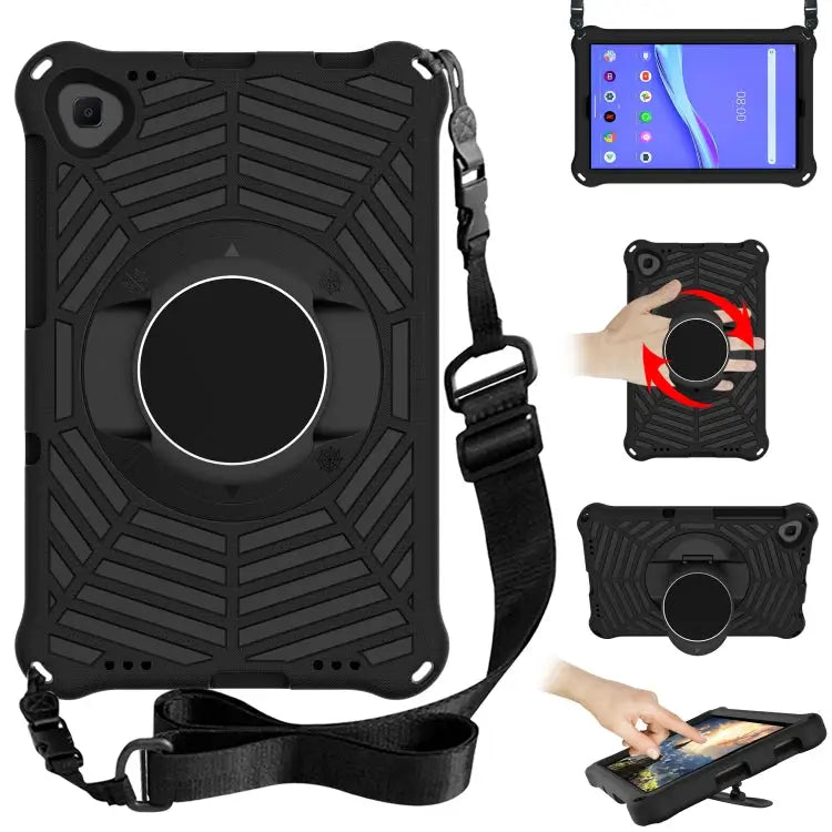 Spider King EVA Protective Case with Adjustable Shoulder Strap & Holder For Lenovo M10 Plus TB-X606F For Lenovo M10 FHD
