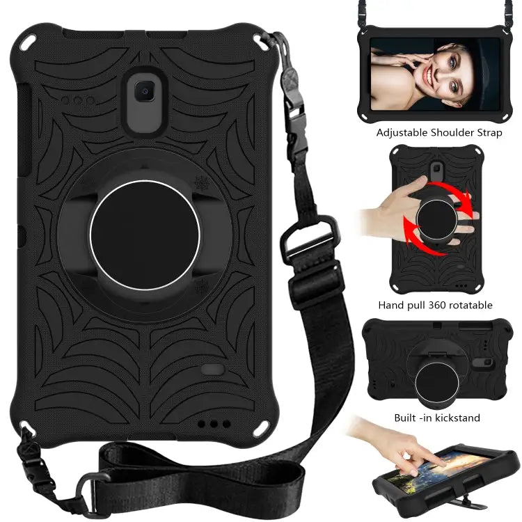 Spider King EVA Protective Case with Adjustable Shoulder Strap & Holder For Samsung Galaxy Tab A 8.0 2018 SM-T387W